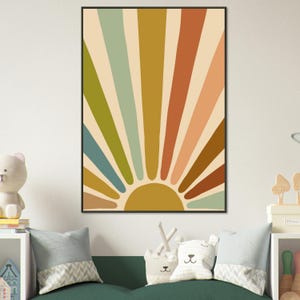 Obra de arte bohemia enmarcada: arte mural ecléctico, decoración bohemia chic, lámina de inspiración gitana, arte étnico, póster bohemia colorido