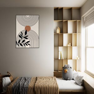 Obra de arte bohemia enmarcada: arte mural ecléctico, decoración bohemia chic, lámina de inspiración gitana, arte étnico, póster bohemia colorido