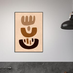 Obra de arte bohemia enmarcada: arte mural ecléctico, decoración bohemia chic, lámina de inspiración gitana, arte étnico, póster bohemia colorido