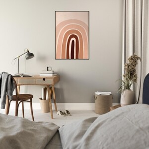 Obra de arte bohemia enmarcada: arte mural ecléctico, decoración bohemia chic, lámina de inspiración gitana, arte étnico, póster bohemia colorido