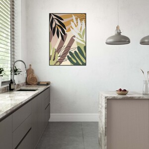 Obra de arte bohemia enmarcada: arte mural ecléctico, decoración bohemia chic, lámina de inspiración gitana, arte étnico, póster bohemia colorido