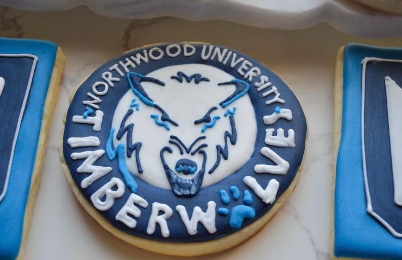 University/college/school Logo Royal Icing Cookies | Graduation ...