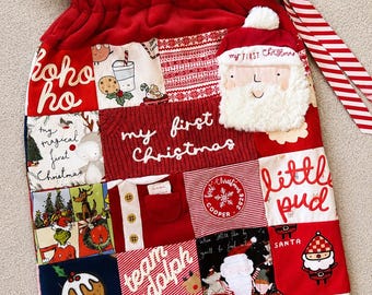 Baby’s 1st Christmas Personalised Keepsake Sack