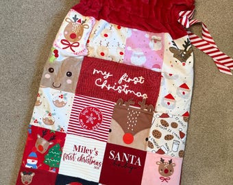 Baby’s 1st Christmas Personalised Keepsake Sack