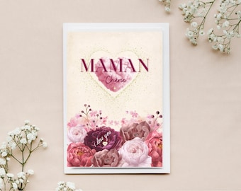 Printable Mother's Day card / A pleasure to give to your mom / Mom's birthday / Gift / love / mom / I love you mom