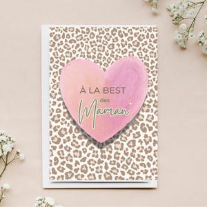 Carte fête des mères à imprimer soi-même / Plaisir d'offrir à sa maman / Anniversaire maman / Cadeau / love / maman / je t'aime maman