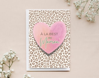 Printable Mother's Day card / A pleasure to give to your mom / Mom's birthday / Gift / love / mom / I love you mom
