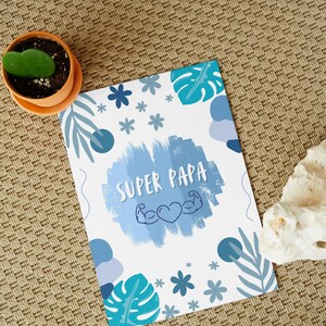 Carte fête des pères à imprimer soi-même / Plaisir d'offrir / Anniversaire papa / Cadeau / love / papa d'Amour