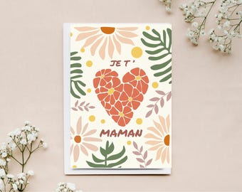 Printable Mother's Day card / A pleasure to give to your mom / Mom's birthday / Gift / love / mom / I love you mom