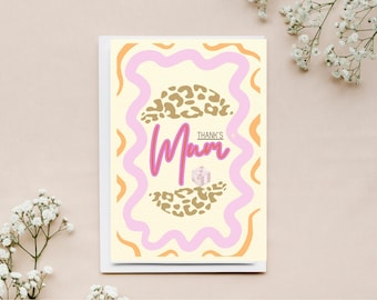 Printable Mother's Day card / A pleasure to give to your mom / Mom's birthday / Gift / love / mom / I love you mom