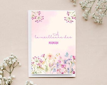 Printable Mother's Day card / A pleasure to give to your mom / Mom's birthday / Gift / love / mom / I love you mom