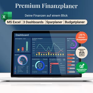 Excel Financial Planner | Household Book | Budget Planner Template | Income and Expenses | Savings Goal Planner | Household Budget and Financial Overview