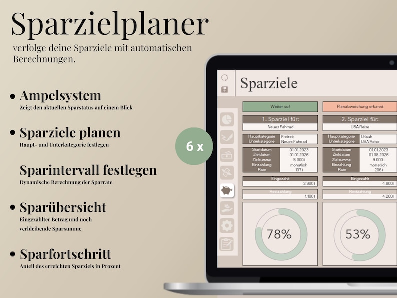 Excel Budget Planner | Budget Planner & Household Book | Financial Planner Template | Income & Expenses | Savings Goal Planner Excel image 5