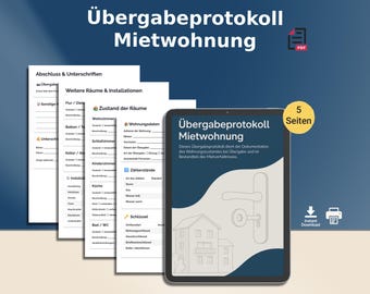 Protocolo de entrega de apartamento (PDF) – Entrega, entrada y salida de apartamentos de alquiler | Rellenable digitalmente | Formulario para arrendador e inquilino