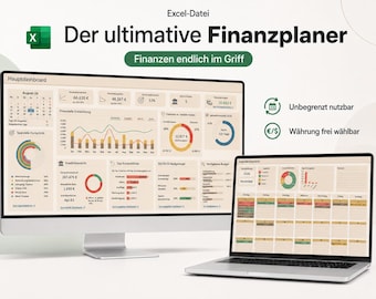 Ultimate Financial Planner Beige – Excel Budget Planner