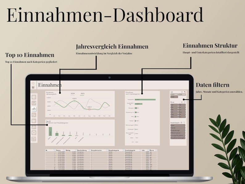Excel Budget Planner | Budget Planner & Household Book | Financial Planner Template | Income & Expenses | Savings Goal Planner Excel image 3
