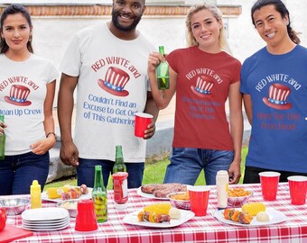 4th of July shirts party theme shirt matching family shirts funny group shirts holiday shirt coordinated group shirts custom couples shirts