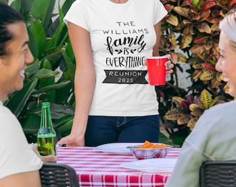 Camiseta de reunión familiar, pedido al por mayor, camisetas de reunión, camisetas de grupo familiar, camisetas de vacaciones familiares, camiseta con nombre de familia, camiseta de árbol genealógico (texto negro)