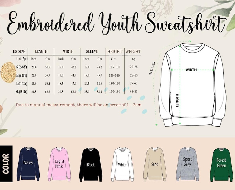 Embroidered Movement is Medicine Sweatshirt, Fitness Sweatshirt, Physical Therapy Sweatshirt, Exercise Lover Gifts image 16