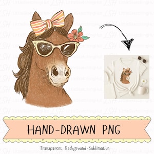 Cheval rétro Png, photo de cow-girl Png, mignon animal de la ferme Png, sublimation western Png, floral cheval Png, country girl Png, rodéo Clipart Png