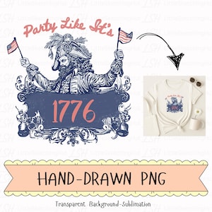 Party Like It's 1776 PNG, lustiges 4