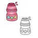 50 Pages – Sweet Cutie Bold & Easy Coloring Book for Girls and Teens ...