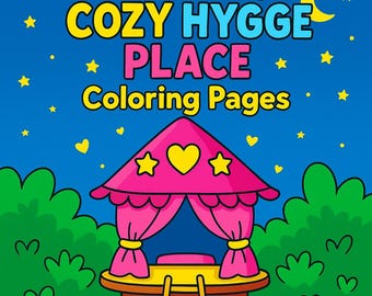 Cozy Hygge Coloring Book – 55 Relaxing Pages for Adults (Printable PDF)