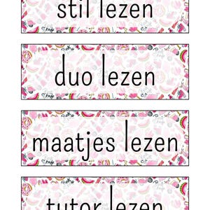 Tarjetas de rutina diaria Blond Amsterdam