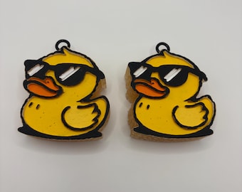 Duck with Sunglasses Vent Clip Set: Aromabeads Car Air Freshener