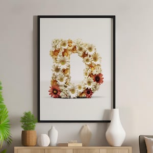 Letra D de flor