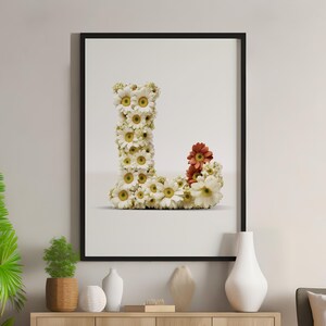 Letra L de flor
