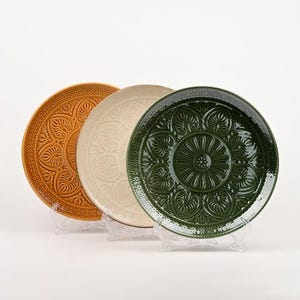 Ceramic Dinner Plate 26.5 cm – Elegant Glazed Plate for Serving Meals, Modern Tableware, Microwave & Dishwasher Safe