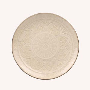 Handmade Ceramic Dinner Plate 20 cm – Artisan Pottery Tableware – Minimalist Rustic Plate – Matte Glazed Ceramic – Everyday Stoneware Plate