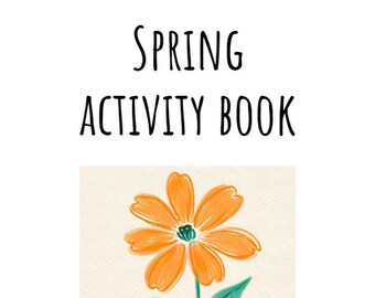 Kids Activity Book. 20 pages of fun, educational, pre-school activities. Colouring, Dot to Dot, Tracing, Mazes, and more! Printable download