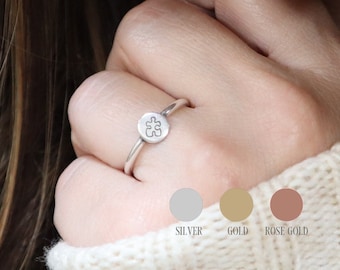 Small Puzzle Ring, Puzzle Piece Ring, Silver, Gold, Rose Gold Finishes, Autism Awareness