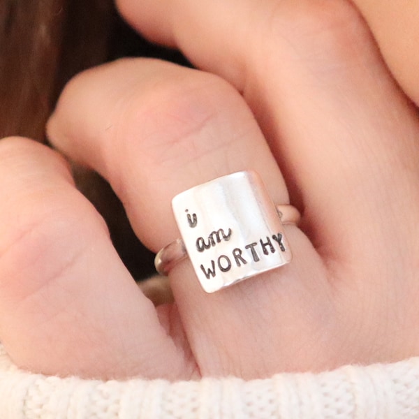 Quote Rings Etsy