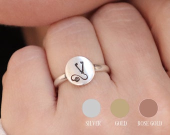 Stethoscope Ring, Nurses Ring, Doctors Ring, Sterling Silver, 24K Gold, Rose Gold Finishes, Unisex Ring