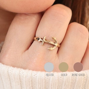 Gold Anchor Ring Etsy Singapore