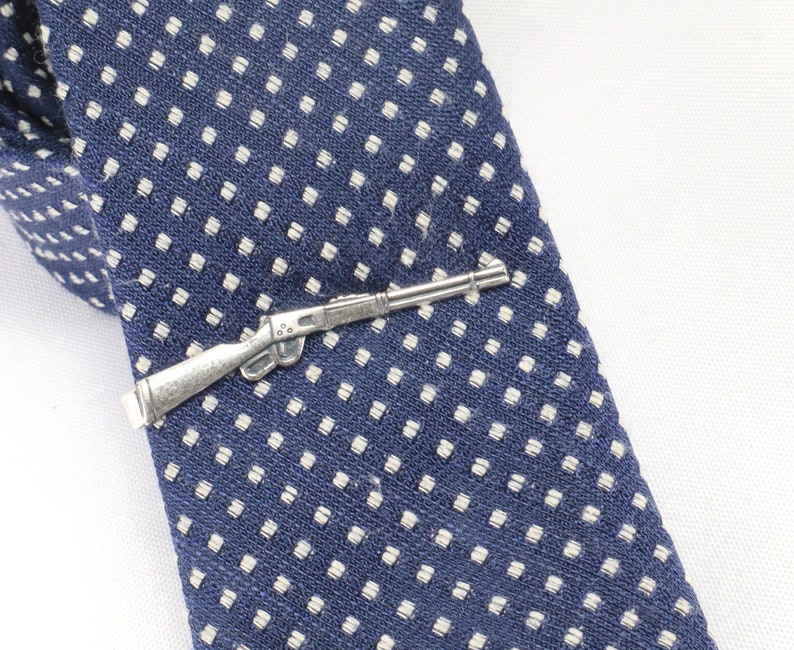 Rifle Tie Clip Rifle Tie Bar Sterling Silver or Brass Etsy