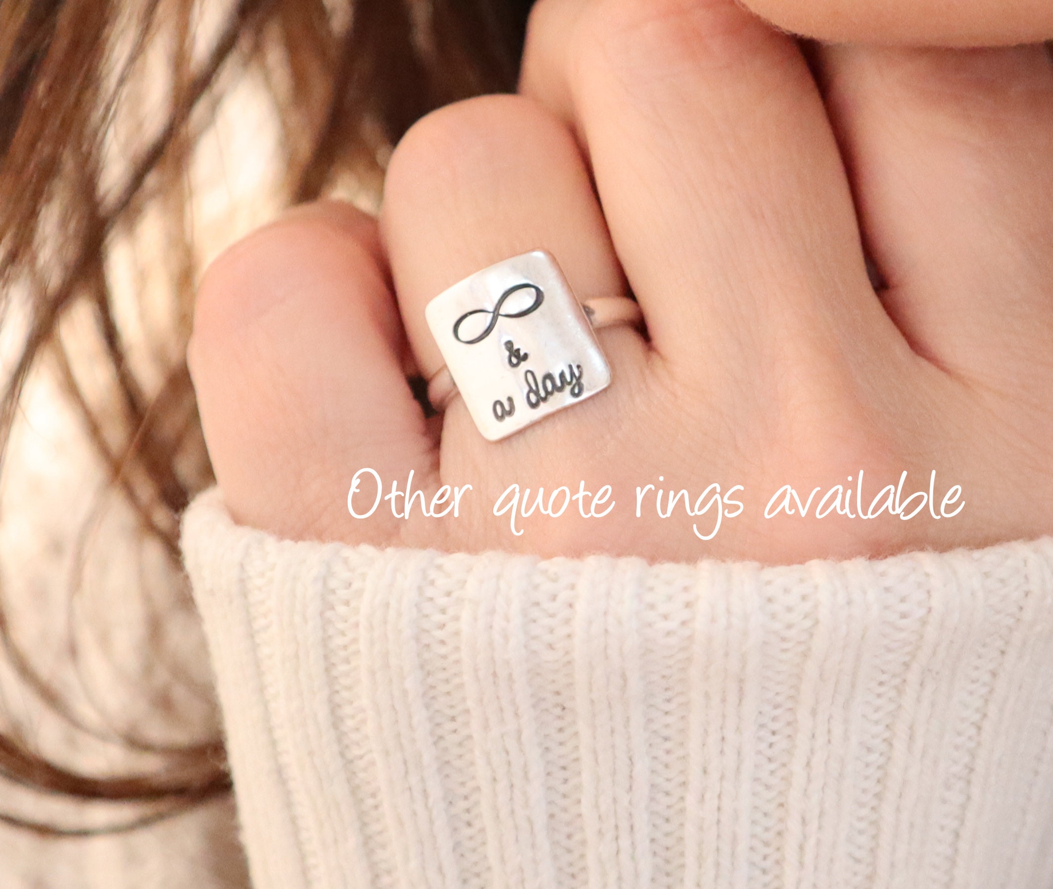 You Are GoldenEr Spruch Ring Sterling Silber Finish 24K Gold Etsy.de