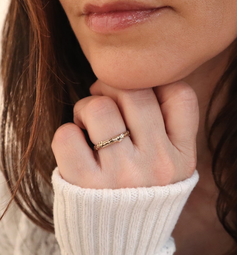 Ring Silver Gold Rose Gold Brass Finishes Etsy