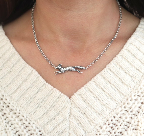 Fox Necklace Fox Jewelry Chunky 