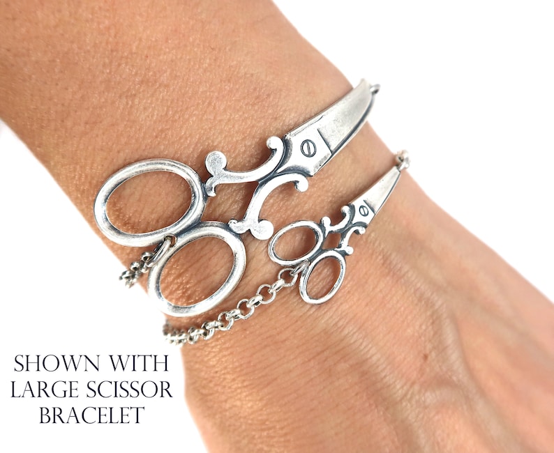 Scissor Bracelet Medium Scissor Bracelet 3 Finishes Etsy