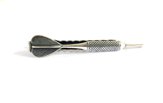 Dart Tie Bar, Dart Tie, Clip Sterling Silver & An… - image 5