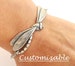 Dragonfly Bracelet, Silver Ox or Brass Finish, Can Be Customized, Add On Initials & Birthstones 