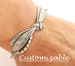 Dragonfly Bracelet, Silver Ox or Brass Finish, Can Be Customized, Add On Initials & Birthstones 