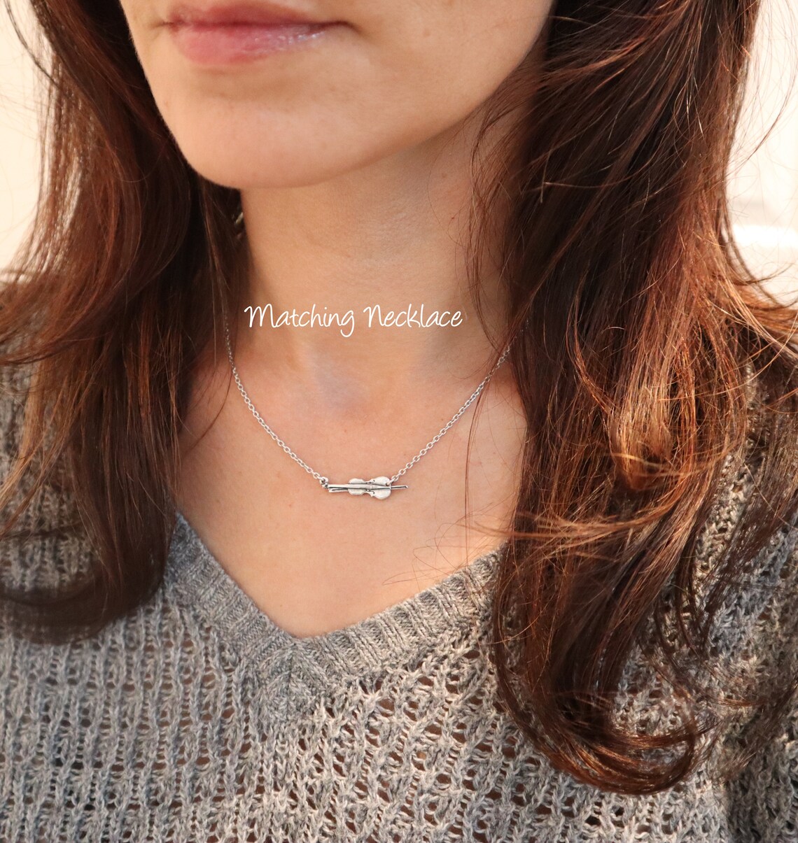 Little Cello Earrings Sterling Silver Ox Finish Small Cello Etsy