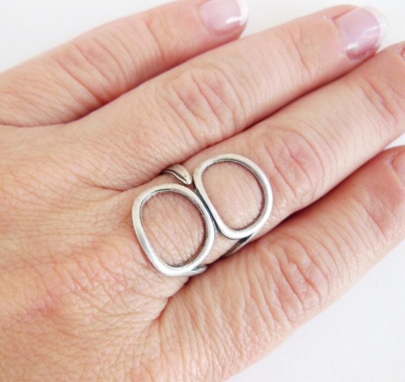 Shears Ring Steampunk Scissor Ring Sterling Silver Ox Finish Etsy