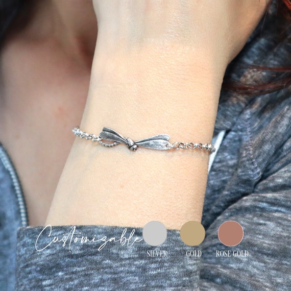 Small Dragonfly Bracelet or Dragonfly Anklet Dragonfly Jewelry