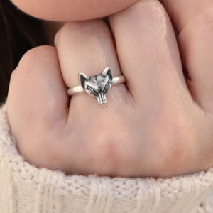 Fox Ring, Sterling, Gold, Rose Gold Finishes, Unisex Rings